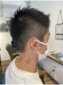 刈り上げツーブロック メンズビジネスベリーショート