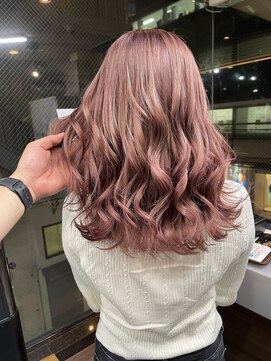 ラフ(LAFF) #バレイヤージュ#グレージュカラー#ボブウルフ#ココアベージュ