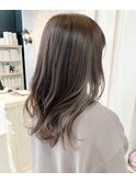 福山市美容室Caary 人気ラベンダーカラー×インナーグレージュ