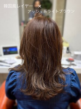 シエル 長岡市(ciel) 韓国風レイヤー × スモーキーブラウン【30代40代50代】