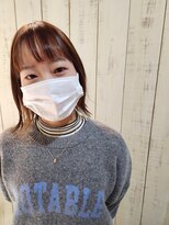 エスポワール 北習志野店(ESPOIR)&nbsp;ミディアムボブ×ベージュブラウンインナーカラー