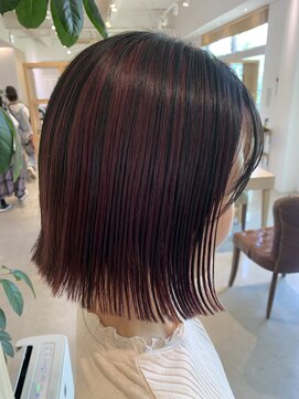 アドラーブル 万代店 (adorable) 【アンブレラカラー】ぱつっとボブ