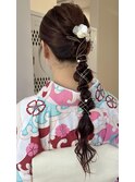 編みおろしヘア葉田13