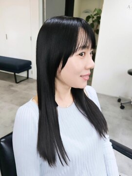 エイス 梅田 中津(Ace) フェイスレイヤー 切りっぱなしロング