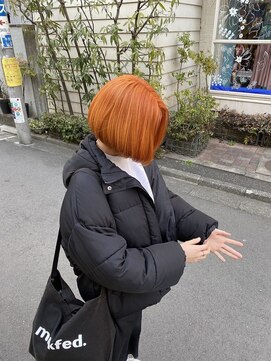 ビオルネ 土気あすみが丘店(VIE.ORNER) オレンジ×ボブ