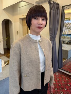 ヘアーアイスカルテット(HAIR ICI QUARTET) ◎大人可愛い小顔ショート×透明感グレージュ