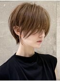 ショートボブ髪型30代40代50代前髪あり前髪無し面長丸顔【西村ss