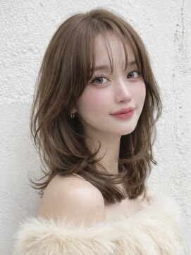 ノア(NOA) 【NOA】柔らかベージュ×くびれミディ大人可愛いトレンドヘア