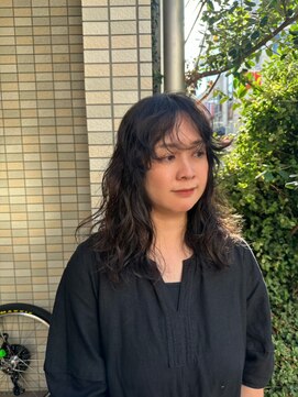 オルセン(OLSEN) 外国人風パーマ/ミディアム/グレージュ/ハイレイヤー/ニュアンス