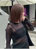 Lomalia表参道ケアブリーチダブルカラーラベンダーボブ