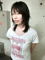 ノラ シブヤ(NORA) ★ミディアムレイヤーウルフカットハッシュカットシャギーカット