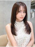 ミルクグレージュ/くびれレイヤーボブ/韓国巻き/顔周り/川崎14