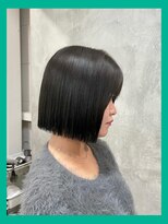 ヨイク(YOIKU) 切りっぱなしボブ+ダークアッシュ