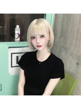 インク 渋谷(INK.) ミルクティーブロンドニュアンスウルフワンホンレイヤー渋谷
