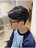 センターパート ニュアンスパーマ フェザーパーマ