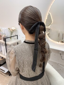 オルア 表参道(Orua) 編みおろしヘアセット♪