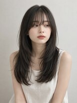 リア トーキョー(Lia TOKYO)&nbsp;【工藤武士】暗髪ロングレイヤー×自然なストレート大人上品ヘア