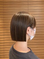 オーガニックエコ 川越(organic+eco) 20代30代/切りっぱなし/ミニボブ/ブラウンベージュ/秋カラー