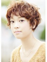 ボタンヘアー 日吉(BoTaN HAIR) ナチュラルキュートなラフショートボブ