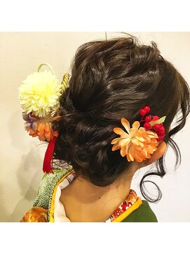 アーニモヘア(animo hair) 成人式ヘアセット