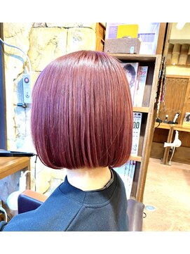 グランアージュ 錦糸町(grandage) ミニボブ☆ピンク☆【錦糸町美容室グランアージュ錦糸町北口店】