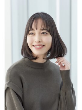 ミチオ ノザワ ヘアサロン ギンザ(Michio Nozawa HAIR SALON Ginza) ナチュラルボブ×シースルーバング【那須久美子】