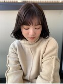 暗髪ボブ