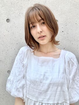 ブラン(Le BLANC) 【石崎 枝里】レイヤーカット × イエローブラウン