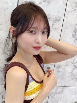 ルームバイシー 新宿(Loom. by Sea) 韓国風前髪×レイヤーカット【髪質改善/新宿/レイヤーカット】