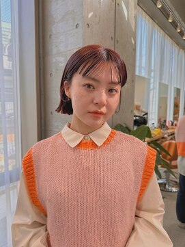 ガーデンエン 表参道(GARDEN eN) レッドカラーボブ