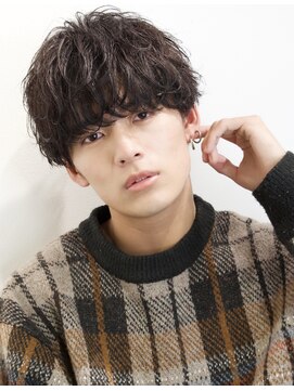 オーシャントーキョー 渋谷(OCEAN TOKYO) 刈り上げツーブロックショートマッシュアッシュブラウン韓国