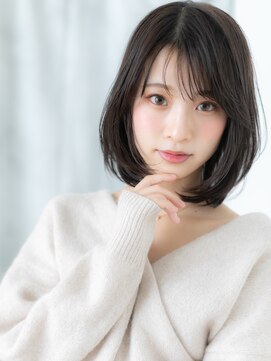 ドクターズサロン LAB 小山店 アッシュオリーブ内巻きワンカールボブn小山20代30代40代