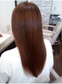 ロングのツヤ感が最高!!の縮毛矯正(^-^)/