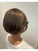 ハイライトショートボブ