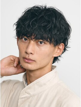 レタッチ バイ フィフス 天神大名(RETOUCH by fifth) シャドウパーマスパイラルパーマツーブロックメンズパーマ束感