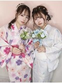 浴衣スタイル【クランソア】ヘアセット/ヘアメ/心斎橋
