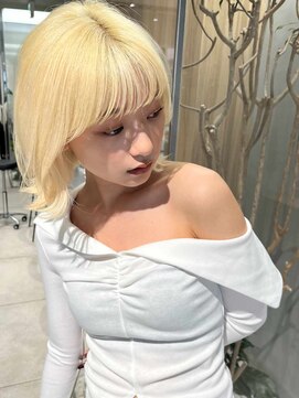 ミンクス 青山店(MINX) 【MINX】似合わせ小顔レイヤーボブウルフ_表参道/髪質改善