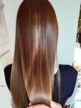 20代30代40代大人可愛い髪質改善カラー艶感ストレート透明感