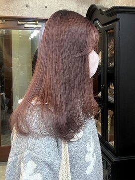 ラフヘアデザイン(Raf hair design) バレイヤージュコントラストハイライトインナーカラーボブ