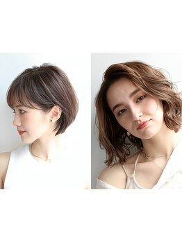 トレンドの白髪ぼかしハイライトが得意◇染めるだけでなく白髪を活かすデザインでワンランク上の仕上がりに