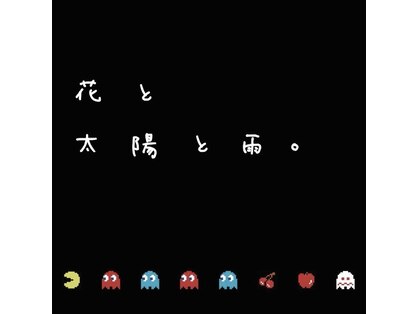 花と太陽と雨の写真