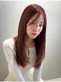 ハイレイヤー/ハッシュ/暖色カラー/艶髪/ニュアンス/韓国風/渋谷