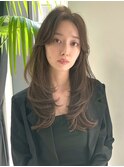 大人可愛い大人美人くすみカラーアッシュグレーベージュ
