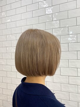 ループウエスト(LOOP WEST) ボブ×ベージュカラー 0922