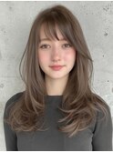 ミディアムヘア/デザインカラー/フェイスフレーミング/表参道