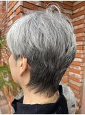 グレーヘアカット