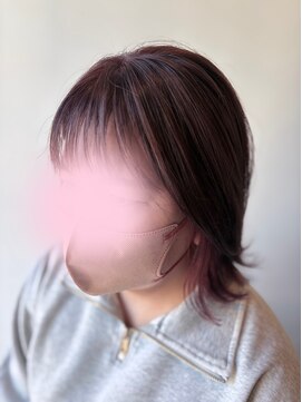 ミディアムレイヤー×ピンクカラー