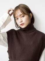 ルカリエ(LUCA:Rie)&nbsp;小顔魅せミニボブ×シアーブラウン