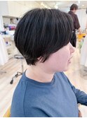 【morio成増/児玉】黒髪ショート 前髪無し