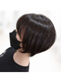 ショートボブ　グラボブ　段カット